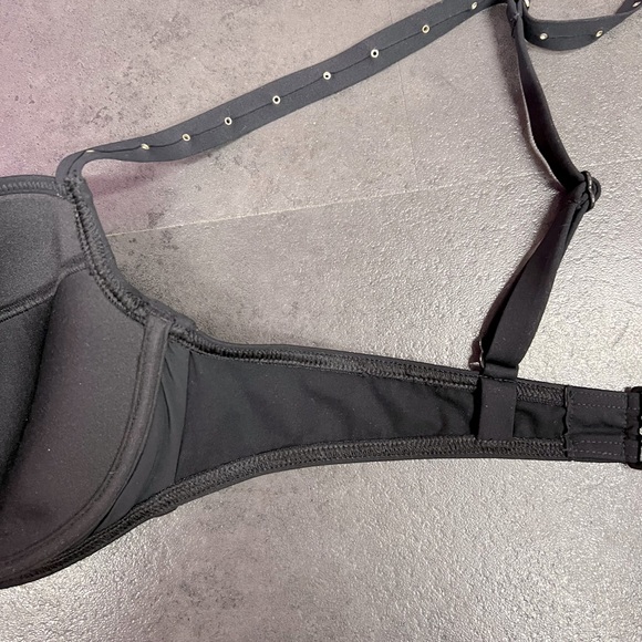 Black Bikini Top Bra Cup Sized - Picture 3 of 4